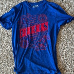 Hurley Blue 'Rebels' Graphic Tee Ole Miss L